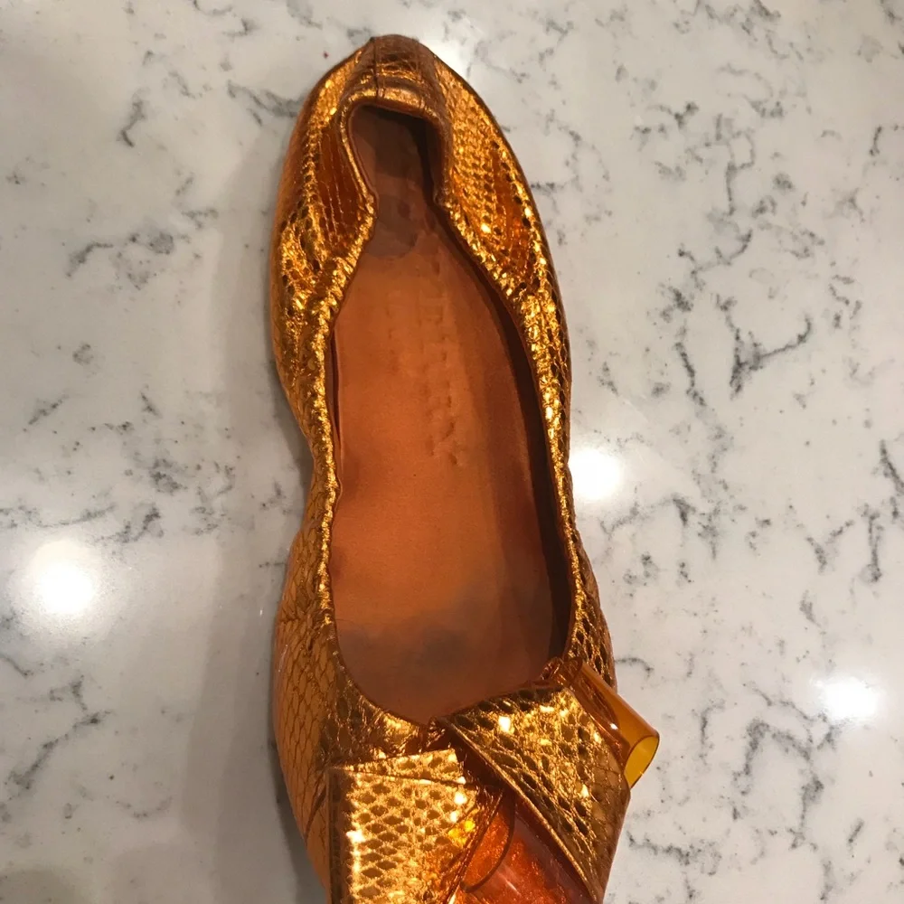 Burberry Propsum Snakeskin Flats - Picture 2 of 3